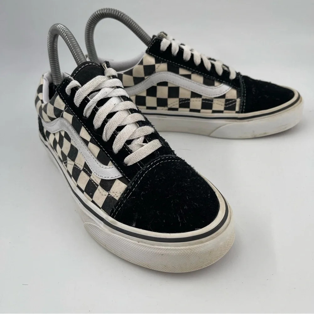 👞Vans Unisex Adults Era Black White Checkerboard Skateboarding Shoe-M/4.5 | W/6